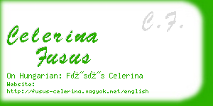 celerina fusus business card